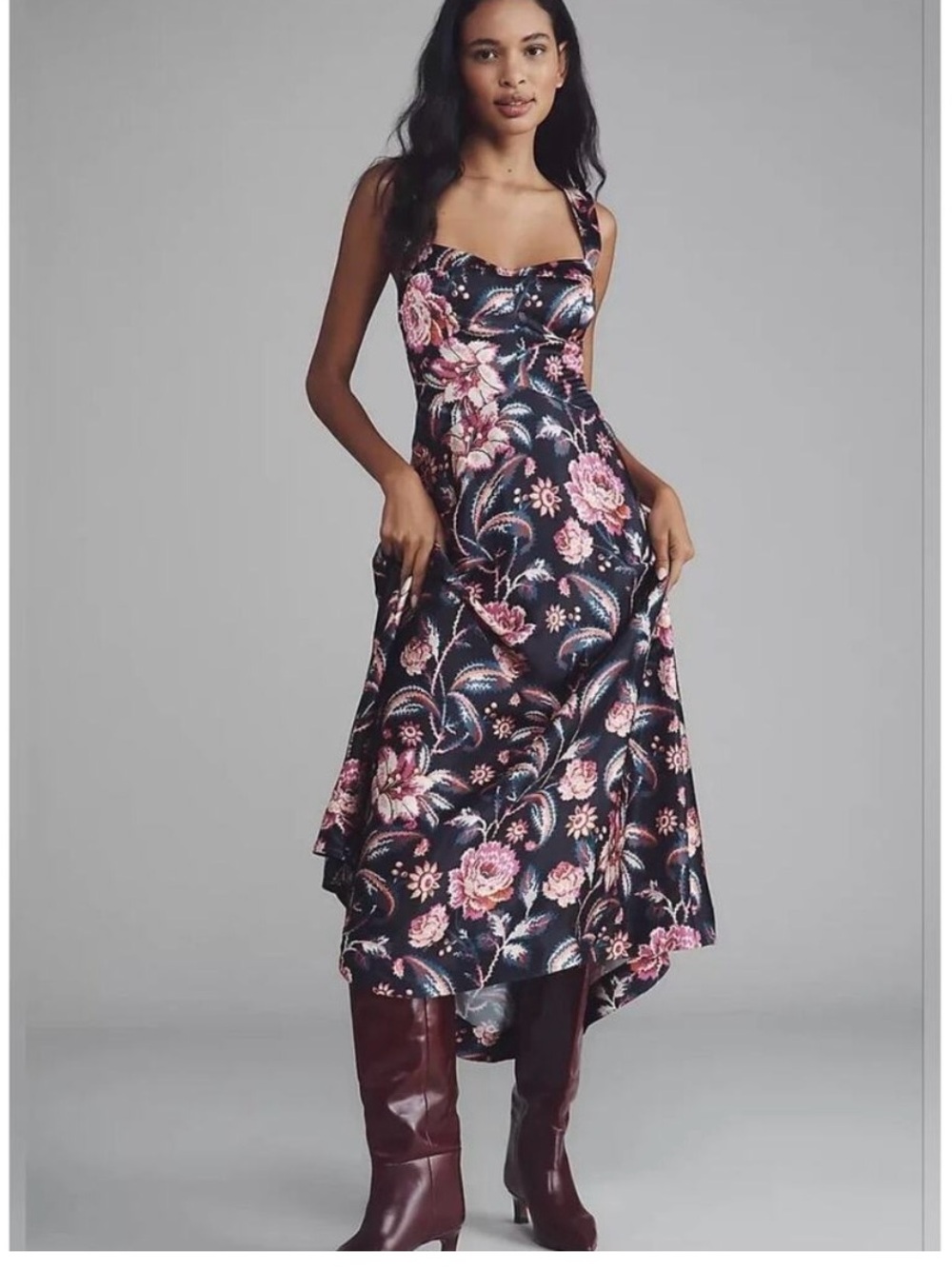 Maeve Jocelyn Floral Halter Dress XS